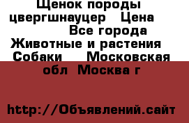 Щенок породы  цвергшнауцер › Цена ­ 30 000 - Все города Животные и растения » Собаки   . Московская обл.,Москва г.